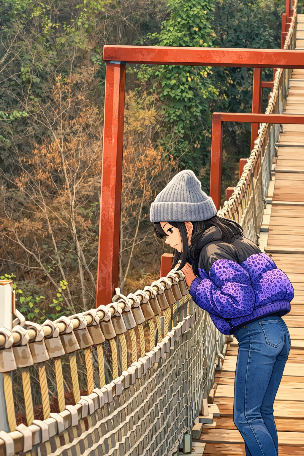 Lost in thought, somewhere beautiful - anime