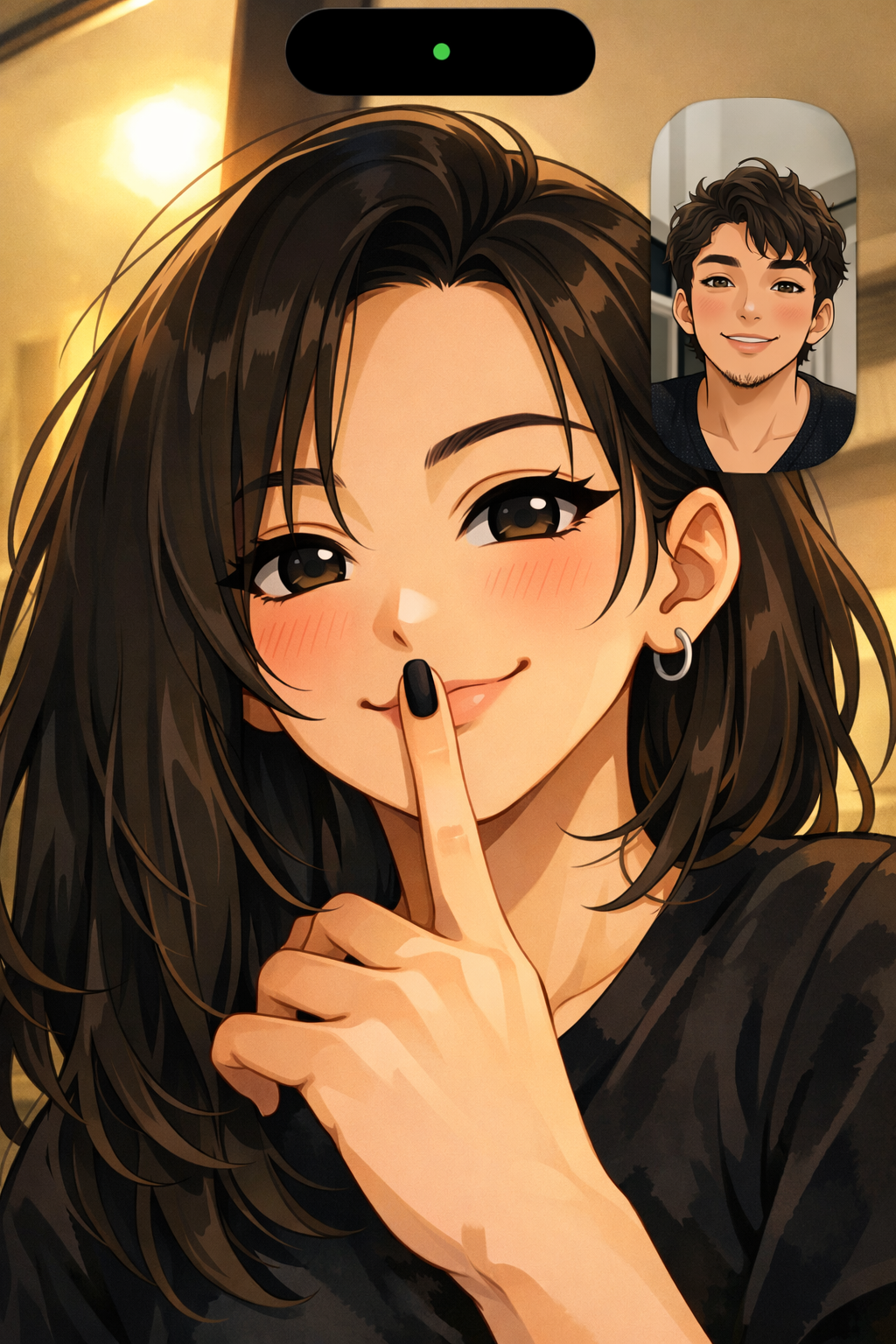 Shh... she's up to something - anime