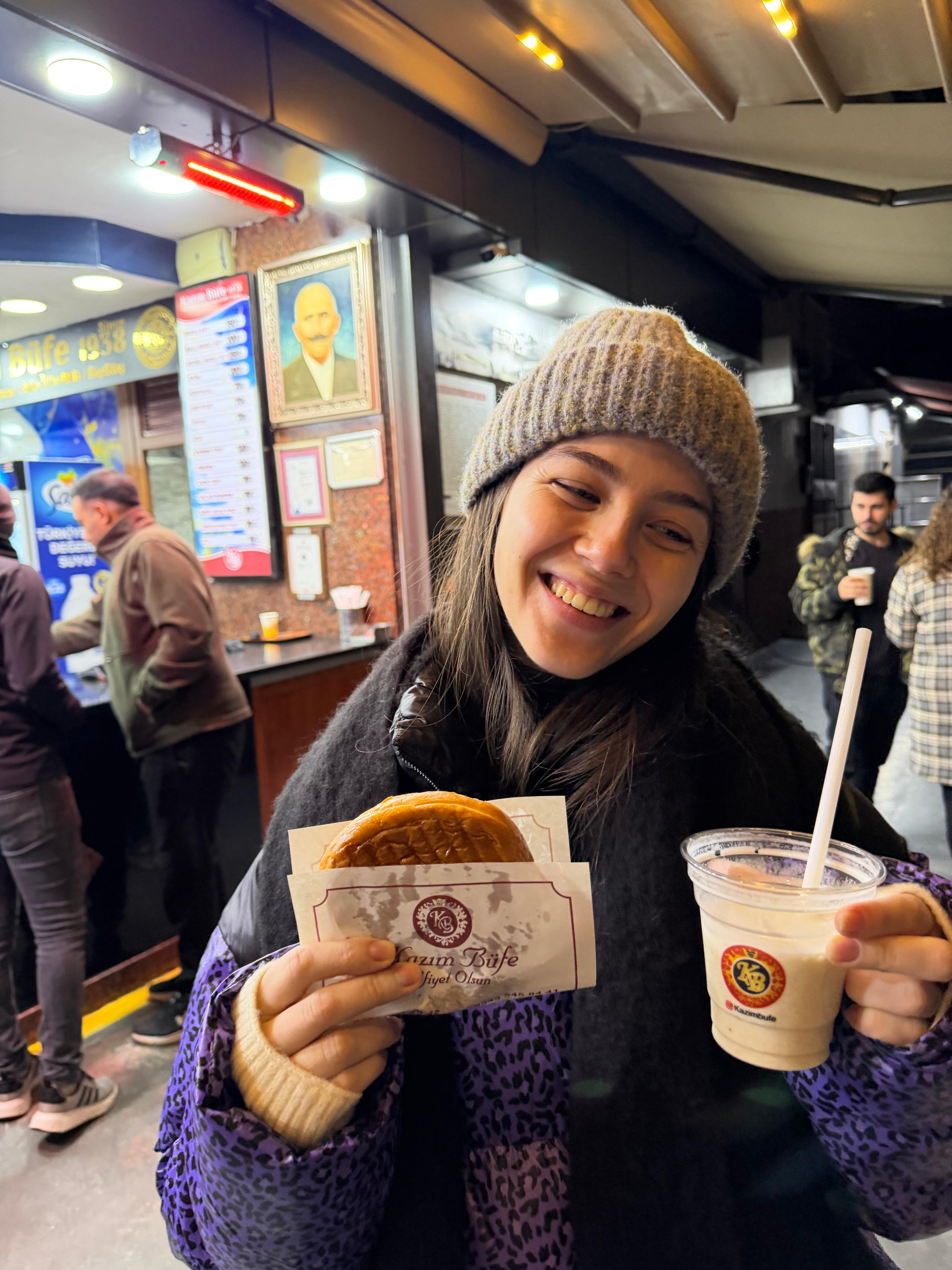 Happiest with street food in both hands